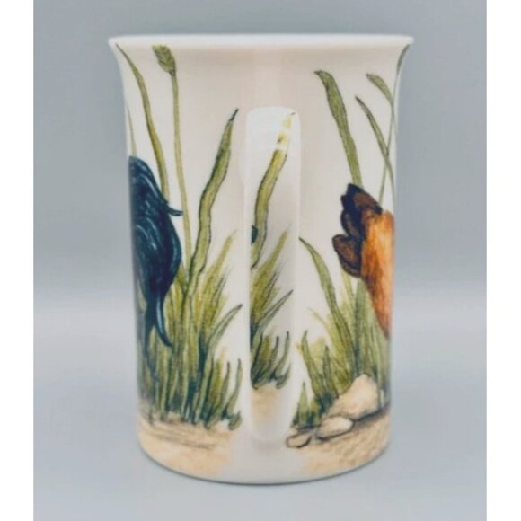 Kent Pottery coffee mug Rooster Chicken Hen country Animals 4" farmhouse style - Picture 3 of 7